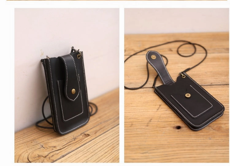 Cute LEATHER Slim Side Bags Pouch Phone WOMEN SHOULDER BAG Phone Crossbody Pouch FOR WOMEN