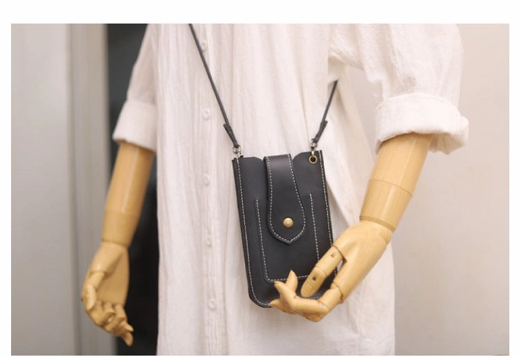 Cute LEATHER Slim Side Bags Pouch Phone WOMEN SHOULDER BAG Phone Crossbody Pouch FOR WOMEN