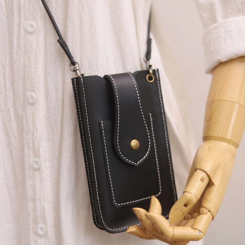 Cute LEATHER Slim Side Bags Pouch Phone WOMEN SHOULDER BAG Phone Crossbody Pouch FOR WOMEN