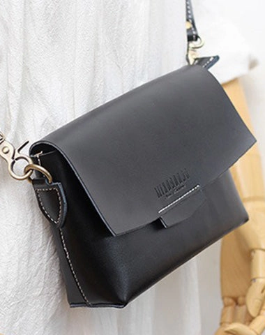 Cute LEATHER Small Side Bag Brown WOMEN SHOULDER BAG Small Handmade Crossbody Purse FOR WOMEN