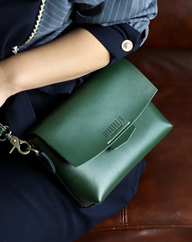 Cute LEATHER Small Side Bag Brown WOMEN SHOULDER BAG Small Handmade Crossbody Purse FOR WOMEN