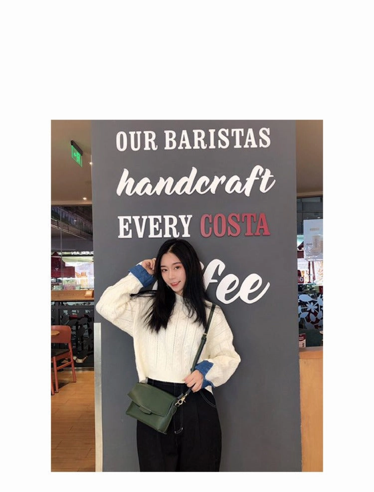 Cute LEATHER Small Side Bag Brown WOMEN SHOULDER BAG Small Handmade Crossbody Purse FOR WOMEN