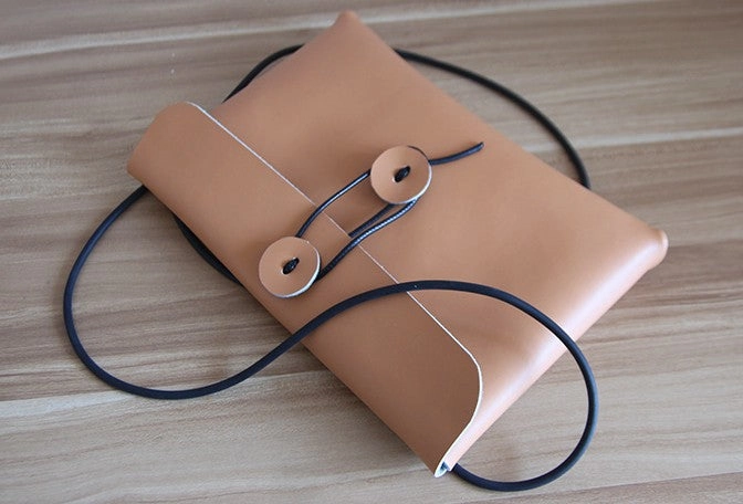 Cute LEATHER WOMEN File SHOULDER BAG Envelope Crossbody Purse FOR WOMEN