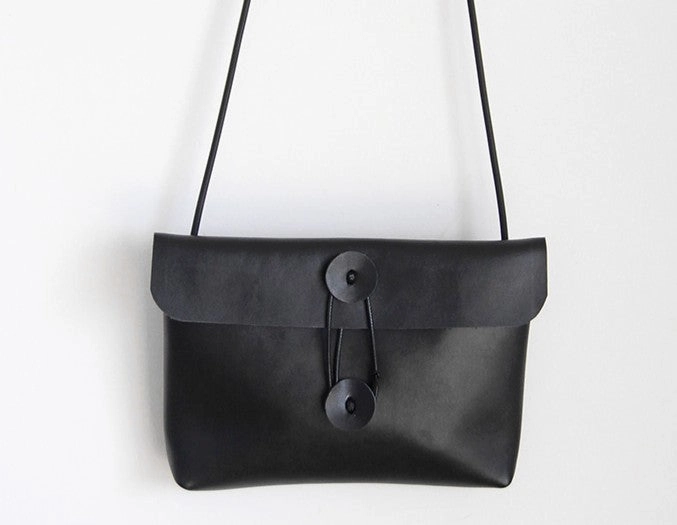 Cute LEATHER WOMEN File SHOULDER BAG Envelope Crossbody Purse FOR WOMEN