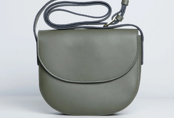 Cute Leather Women Round Crossbody Bag Shoulder Bag Purse for Women