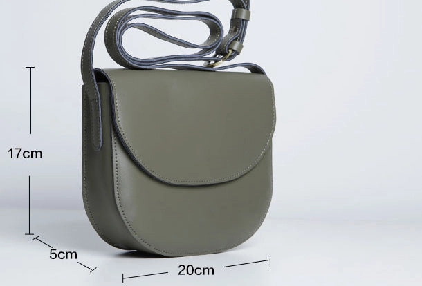 Cute Leather Women Round Crossbody Bag Shoulder Bag Purse for Women