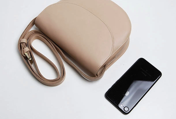 Cute Leather Women Round Crossbody Bag Shoulder Bag Purse for Women