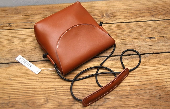 Cute LEATHER WOMEN SHOULDER BAG Contrast Color Crossbody Purses FOR WOMEN