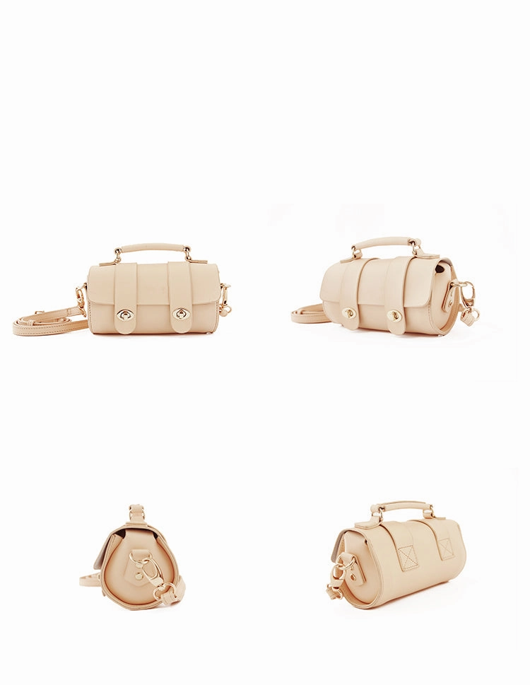 Cute LEATHER WOMENs Barrel SHOULDER Bag Crossbody BAG Purses FOR WOMEN