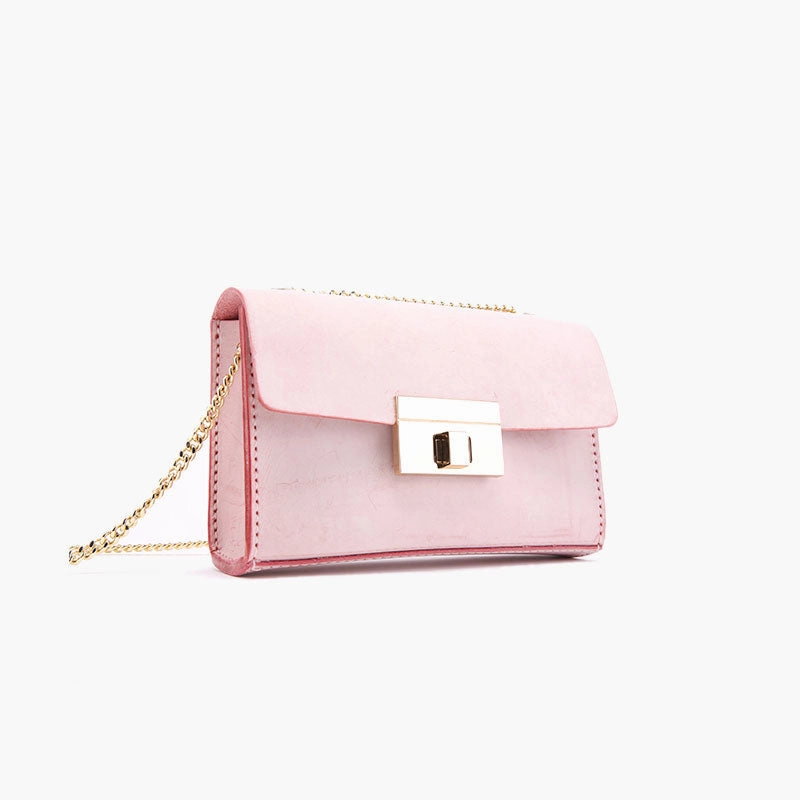 Cute Leather Womens Fashion Small Chain Shoulder Purse Chain Crossbody Bag for Women
