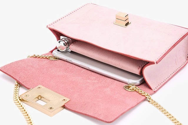 Cute Leather Womens Fashion Small Chain Shoulder Purse Chain Crossbody Bag for Women