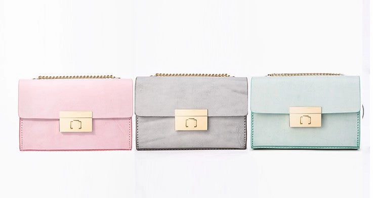 Cute Leather Womens Fashion Small Chain Shoulder Purse Chain Crossbody Bag for Women