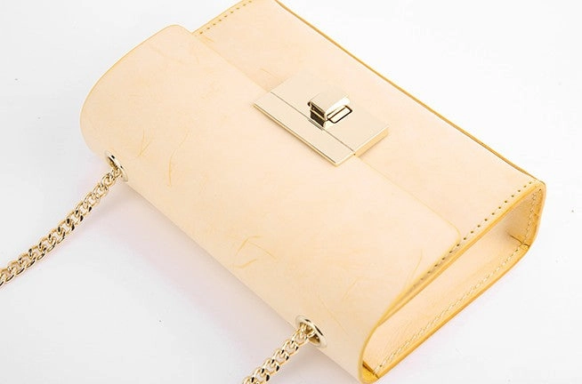 Cute Leather Womens Fashion Small Chain Shoulder Purse Chain Crossbody Bag for Women