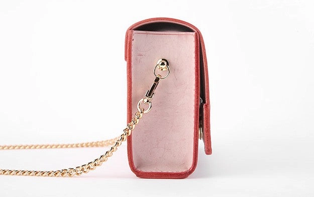 Cute Leather Womens Mini Chain Purse Makeup Fashion Handbags Chain Shoulder Bag for Women