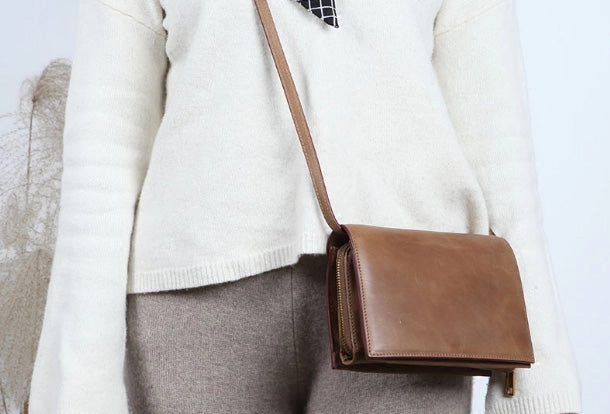 Cute Leather Womens Small Crossbody Bag Purse Shoulder Bag for Women