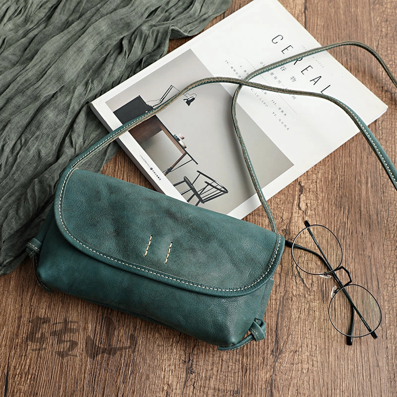 Cute Tan Leather Small Crossbody bag for Women Leather Small Shoulder Bag for Women