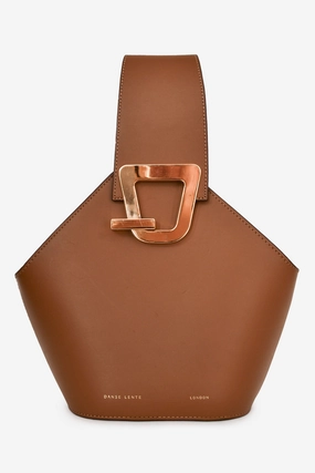 Danse Lente Brown Leather Johnny Bucket Bag