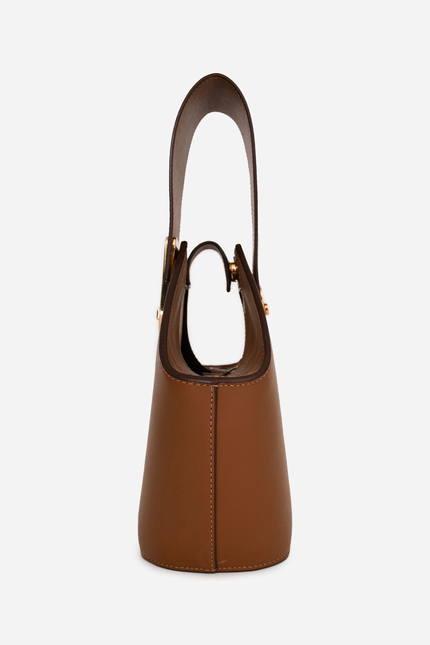 Danse Lente Brown Leather Johnny Bucket Bag