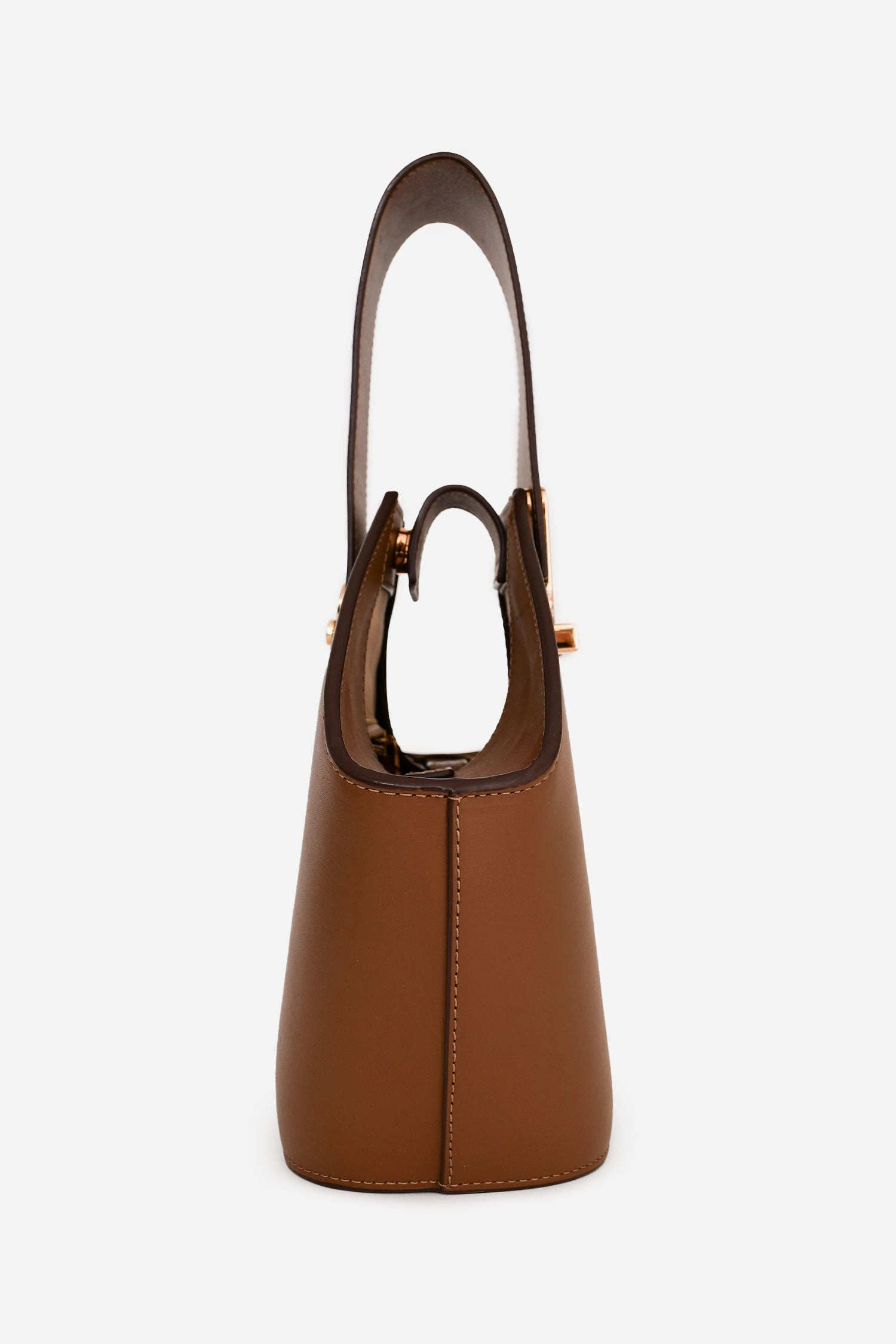 Danse Lente Brown Leather Johnny Bucket Bag