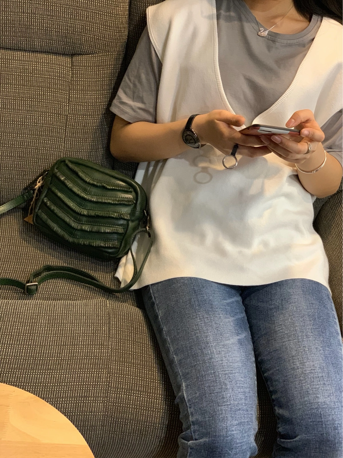 Dark Green Women's Small Side Bag Satchel Brown Vintage Shoulder Bag Square Crossbody Bag for Ladies