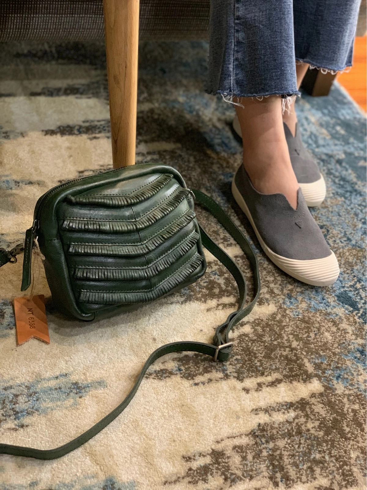 Dark Green Women's Small Side Bag Satchel Brown Vintage Shoulder Bag Square Crossbody Bag for Ladies