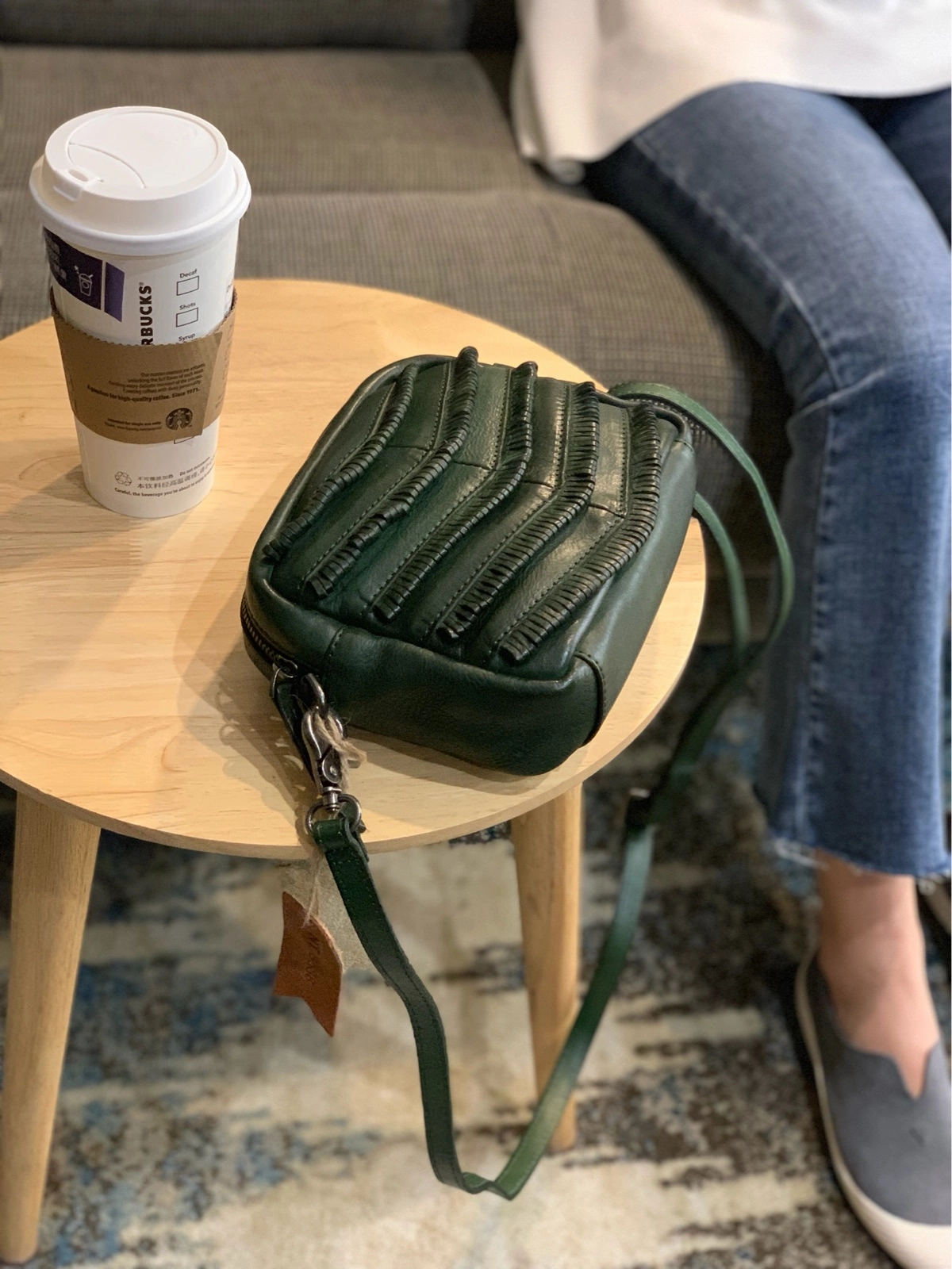 Dark Green Women's Small Side Bag Satchel Brown Vintage Shoulder Bag Square Crossbody Bag for Ladies