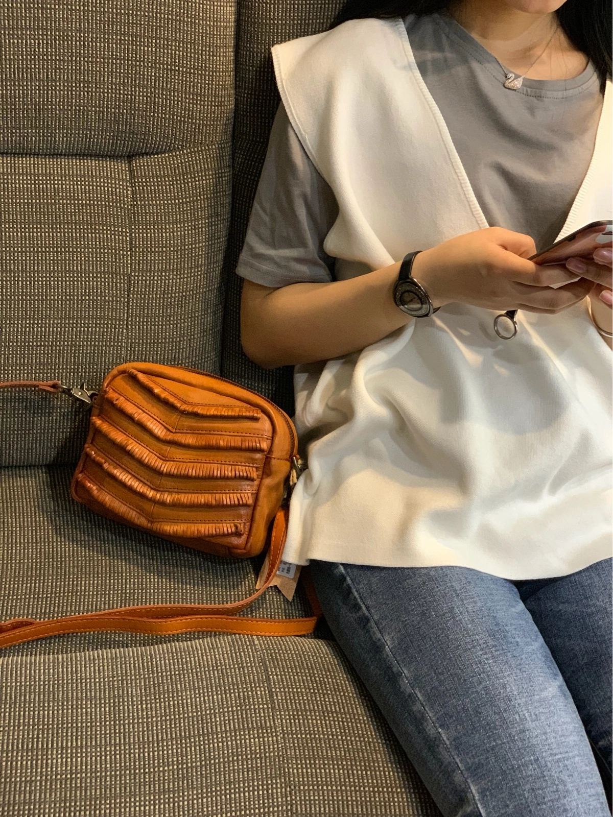 Dark Green Women's Small Side Bag Satchel Brown Vintage Shoulder Bag Square Crossbody Bag for Ladies
