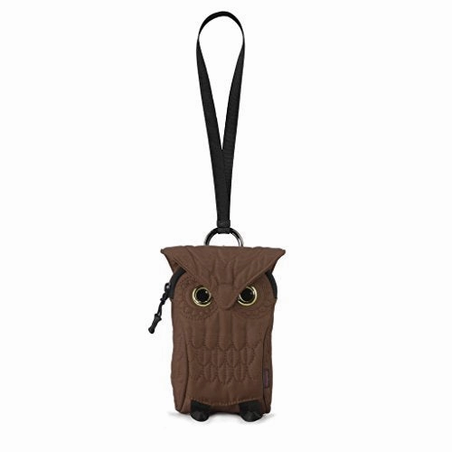 Darling'S Baby Owl Multi-Purpose Pouch Waist Bag   Lanyard & Metal Buckle Chocolate