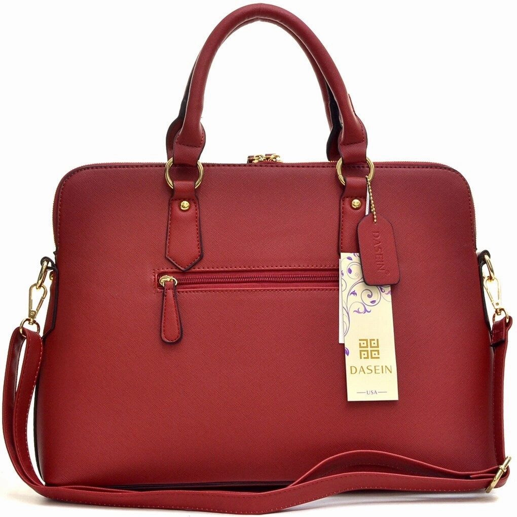 Dasein Slim Briefcase With Removable Shoulder Strap