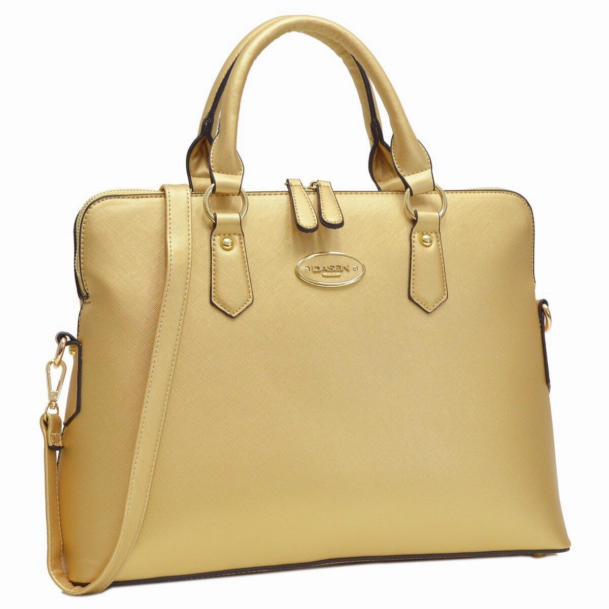 Dasein Slim Briefcase With Removable Shoulder Strap