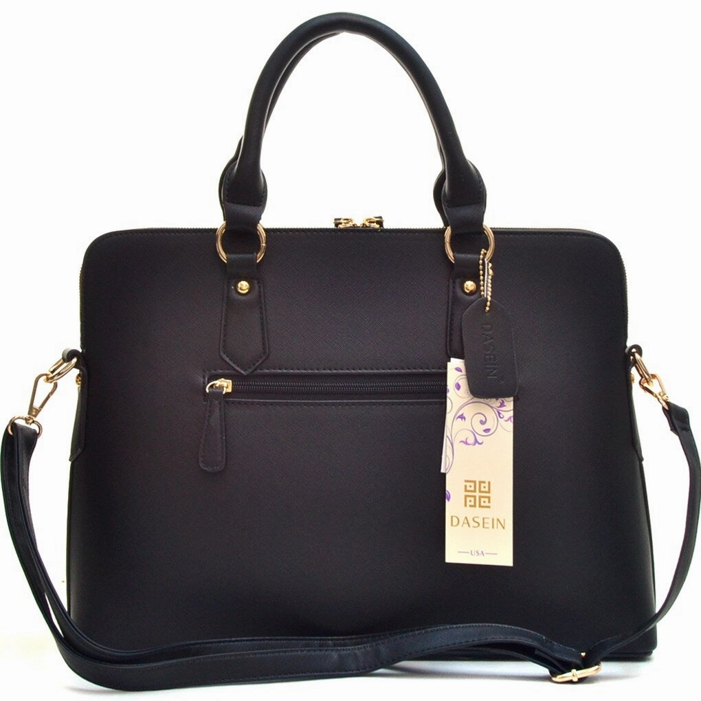 Dasein Slim Briefcase With Removable Shoulder Strap