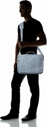 David King & Co. Porthole Briefcase Distressed, Grey, One Size