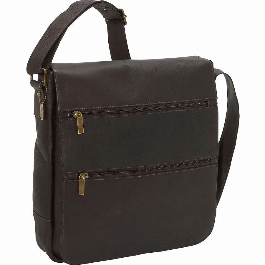 David King Leather Laptop Messenger