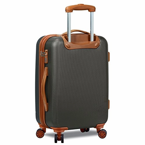 Dejuno Legion New Generation 3-pc Hardside Spinner TSA Combination Lock Luggage Set, Charcoal