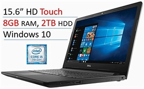 Dell Inspiron I3567-5664Blk-Pus 15.6?Touch-Screen Laptop (Intel Core I5-7200U, 8Gb Ram, 2Tb Hdd,