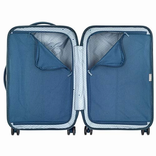 Delsey Luggage Turenne 30" Checked Luggage, Lightweight Hard Case Spinner Suitcase (Blue)