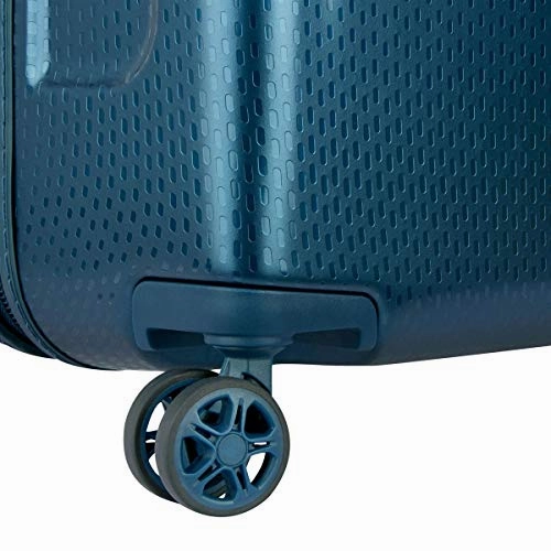 Delsey Luggage Turenne 30" Checked Luggage, Lightweight Hard Case Spinner Suitcase (Blue)