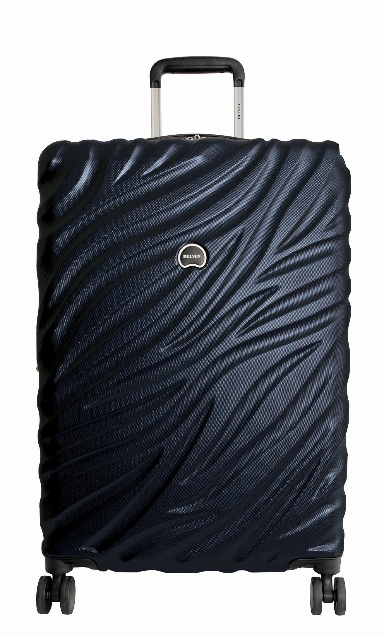 Delsey Paris Alexis 2-PC Set | Carry-On & 25-Inch Expandable Trolley (Navy Blue)