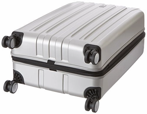 DELSEY Paris Luggage Helium Titanium 29" Exp. Spinner Trolley Hard Case Suitcase, Silver, One Size