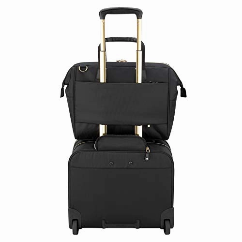 Delsey Paris Montrouge Briefcase, 46 cm, 18.8 liters, Black