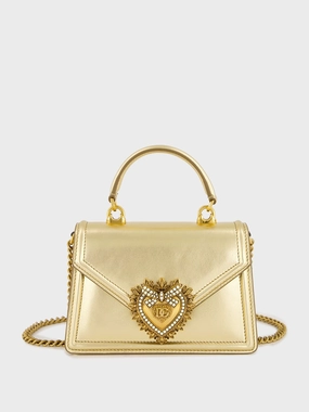 Devotion Gold Leather Mini Handbag
