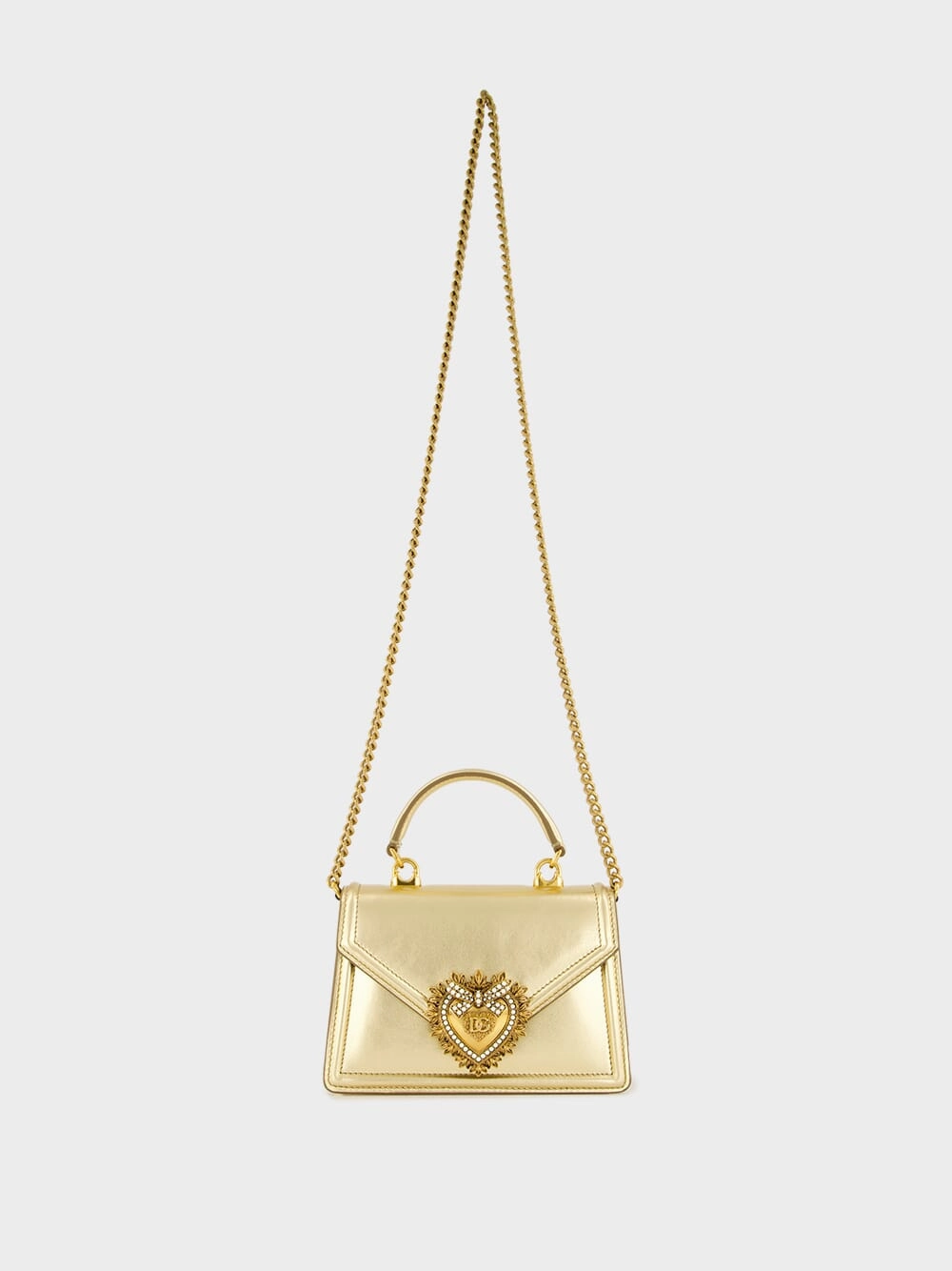 Devotion Gold Leather Mini Handbag