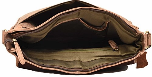 Dh Valley Genuine Buffalo Leather Messenger Bag In Vintage Style Shoulder Travel Bag Laptop Bag