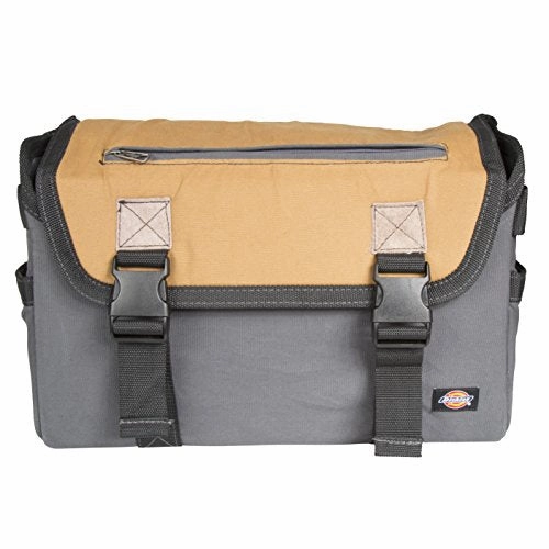 Dickies Work Gear 57034 Grey/Tan 16-Inch Messenger Bag