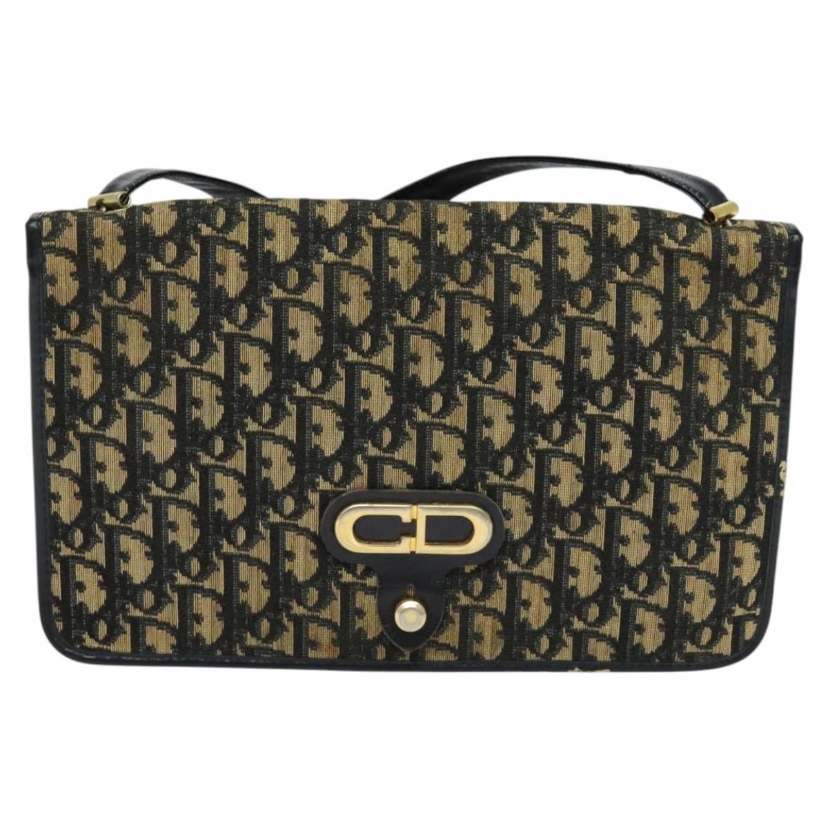 Dior 30 Montaigne Canvas Shoulder Bag (Pre-Owned)