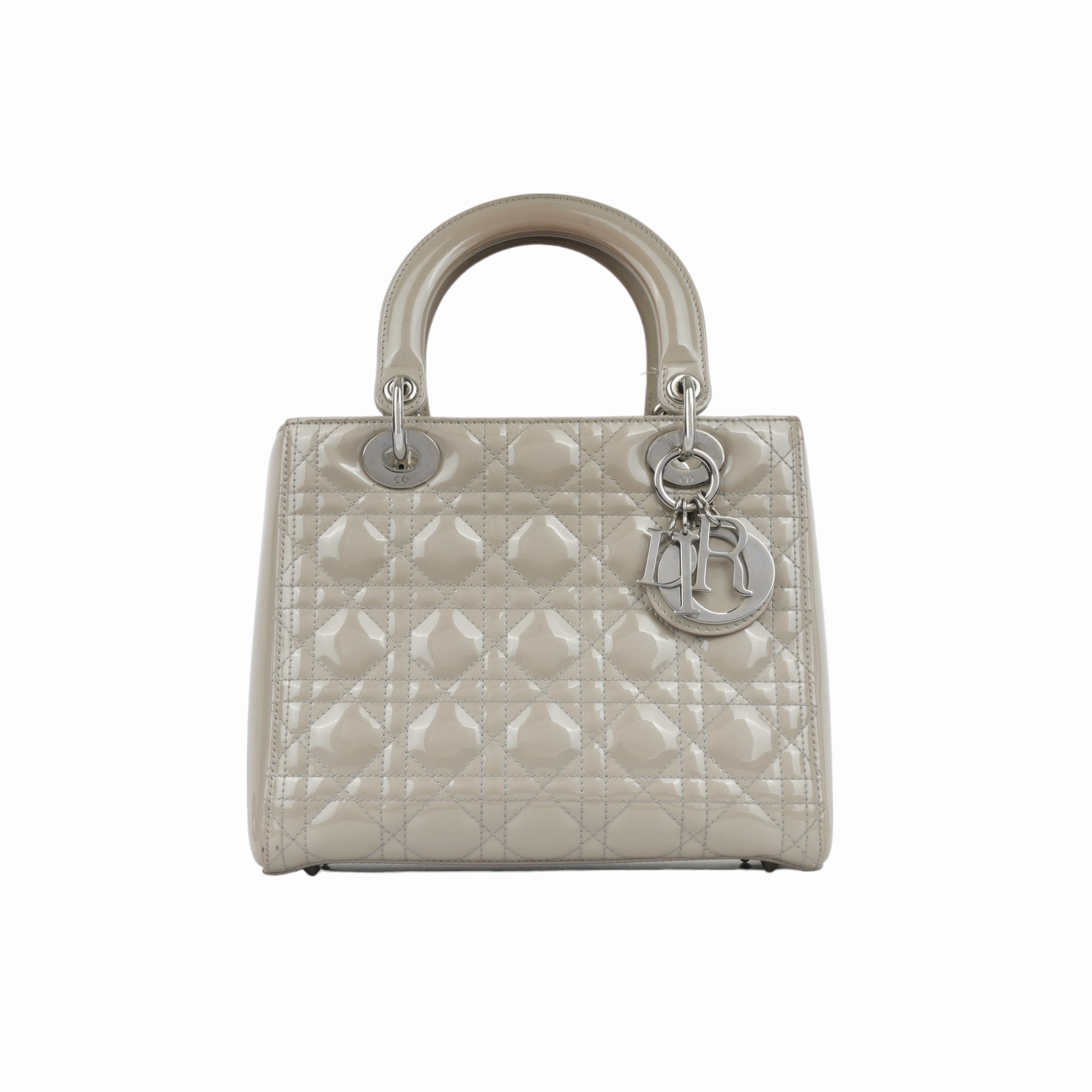 Dior Medium Lady Dior - Taupe Grey