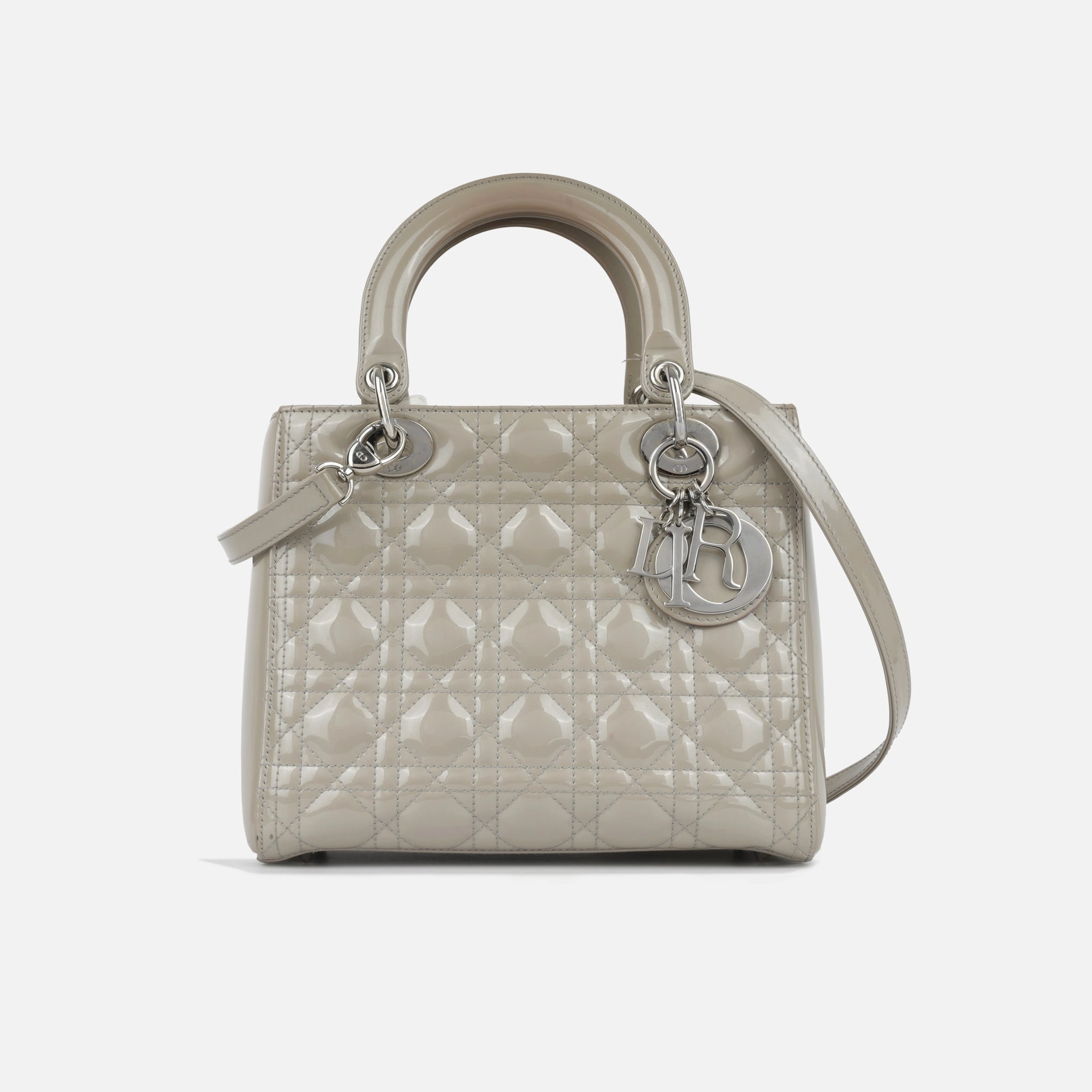 Dior Medium Lady Dior - Taupe Grey