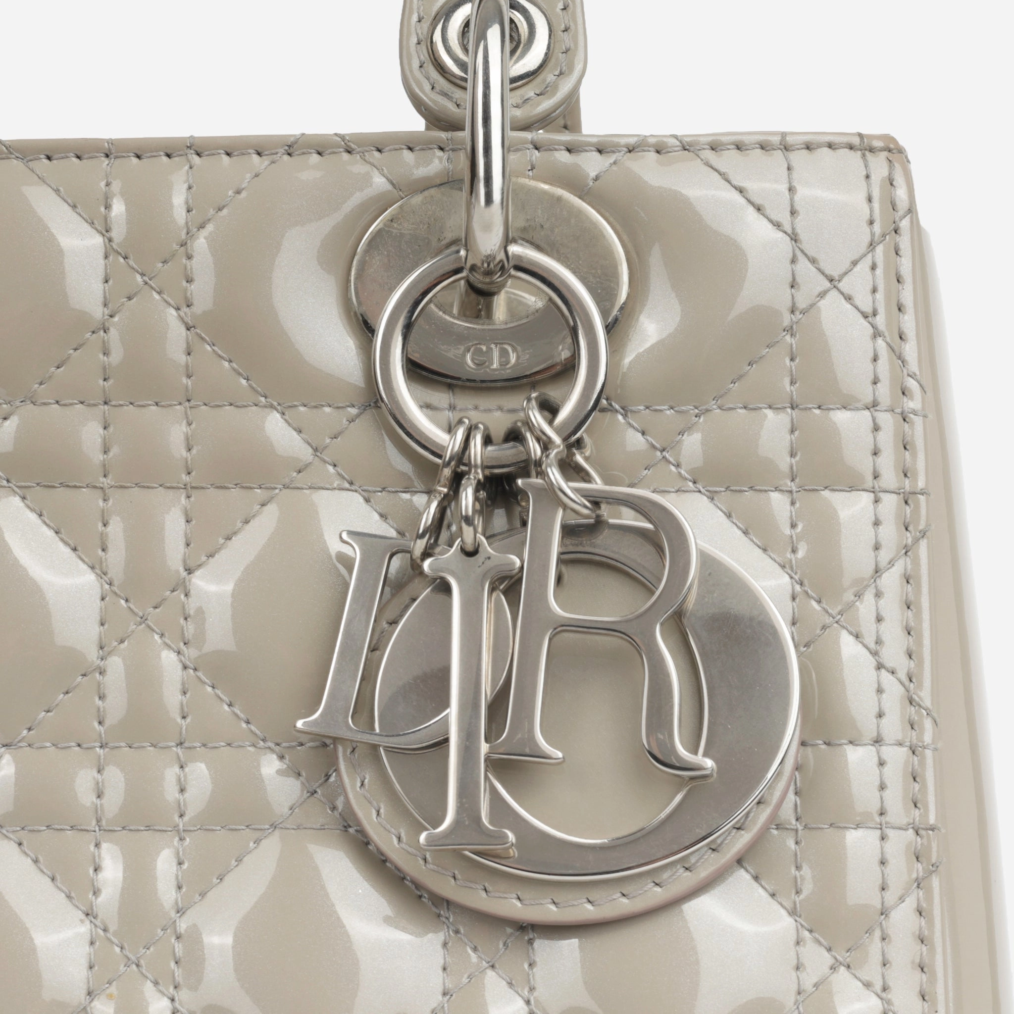 Dior Medium Lady Dior - Taupe Grey