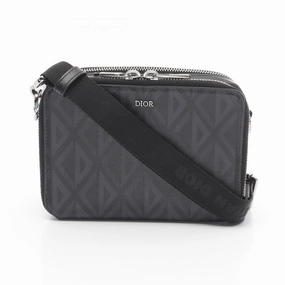 Dior Messenger Bag CD Diamond PVC Canvas Leather