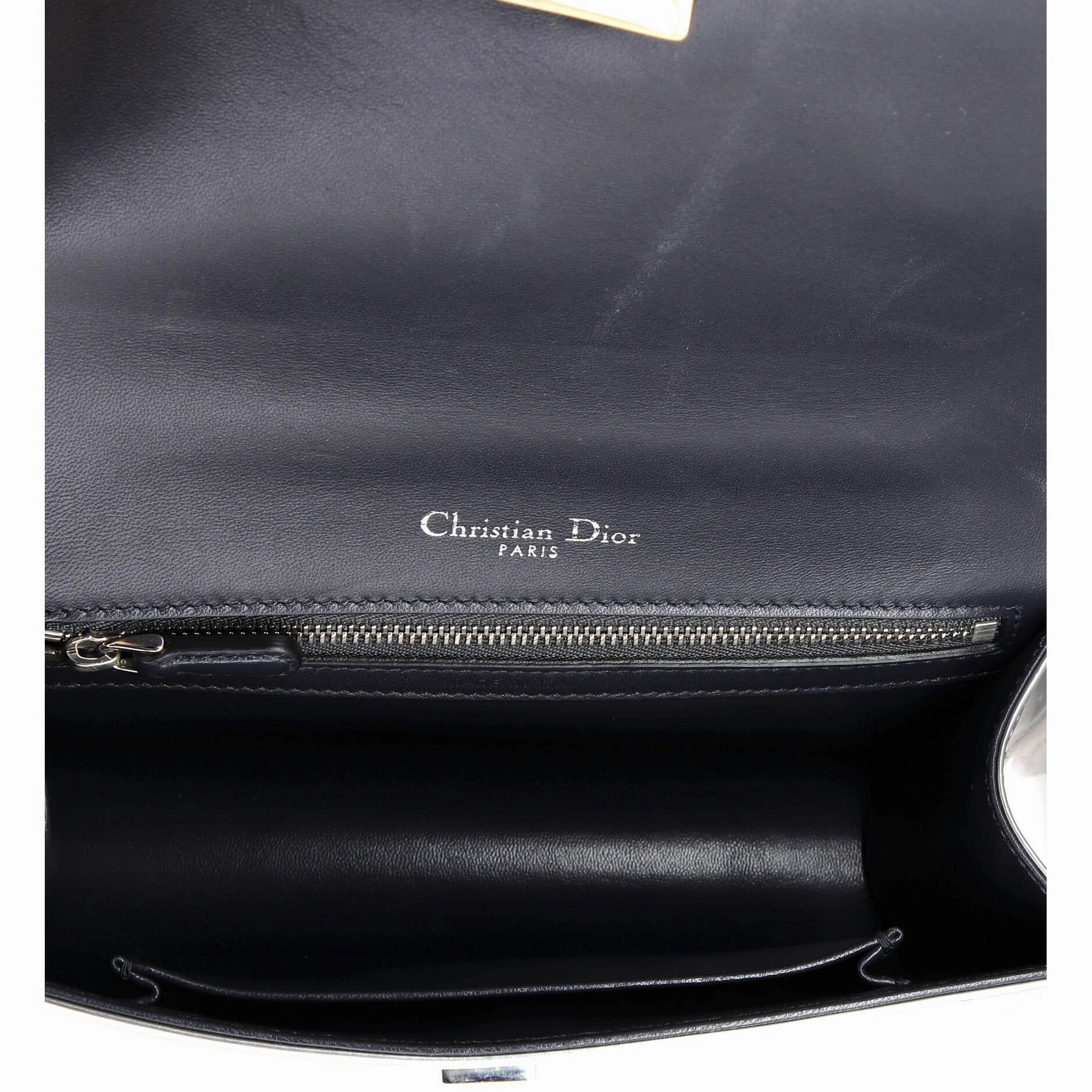 Diorama Flap Bag Beaded Leather Small